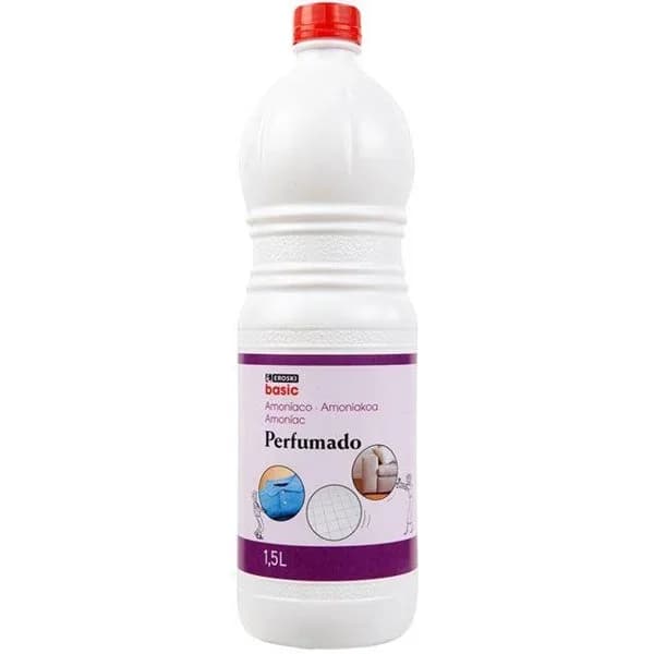 Amoniaco perfumado EROSKI BASIC, botella 1,5 litros - 1.5 l - Imagen del producto en Findit
