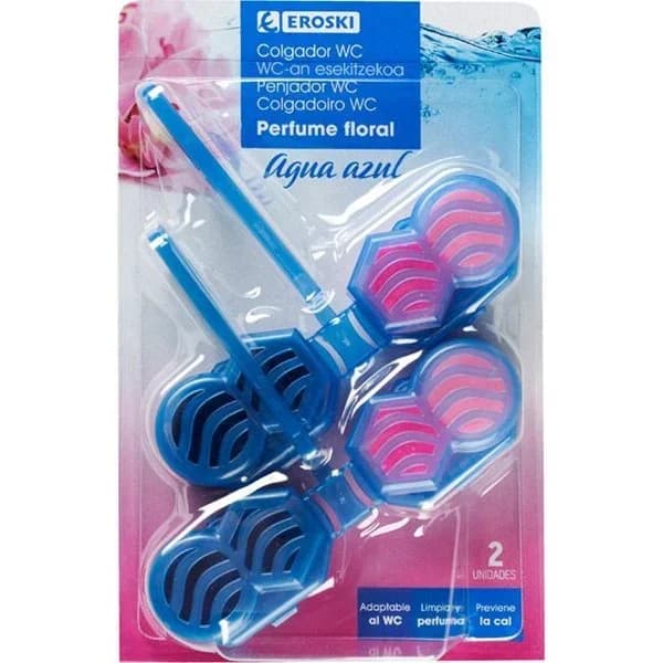 Limpiador block wc natura floral EROSKI, pack 2 uds - 2 ud - Imagen del producto en Findit