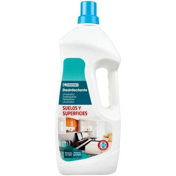 Limpiador multiusos desinfectante EROSKI, garrafa 2 litros - 2 l - Imagen del producto en Findit