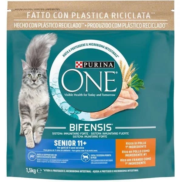 Purina ONE Pienso para Gato Senior +11años 1,5Kg - 1.5 kg - Imagen del producto en Findit