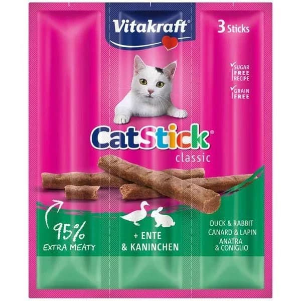 Stick de pato-conejo para gato VITAKRAFT, pack 1 ud - 2.97 ud - Imagen del producto en Findit
