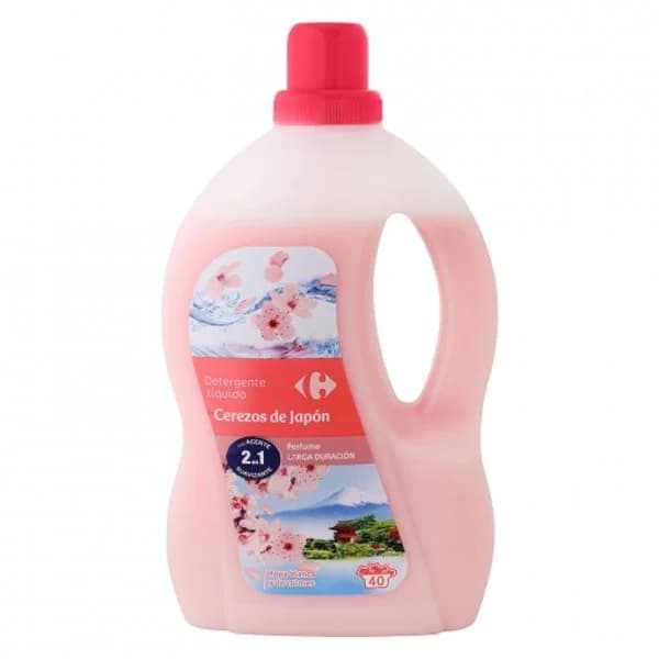 Detergente líquido flor de cerezo Carrefour Essential 40 lavados - 41.29 ud - Imagen del producto en Findit