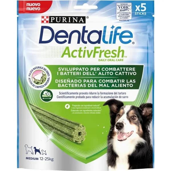 Snack dental perros medianos DENTALIFE ACTIVFRESH, bolsa 115 g - 0.12 kg - Imagen del producto en Findit
