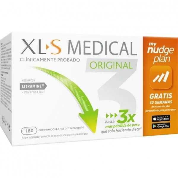 Complemento alimenticio para el control de peso XLS Medical 180 ud. - 0.2 kg - Imagen del producto en Findit