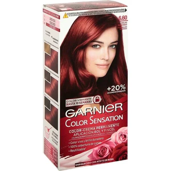 Coloración Permanente nº 6,6 Rojo Intenso Garnier Color Sensation 1 ud. - 1 ud - Imagen del producto en Findit