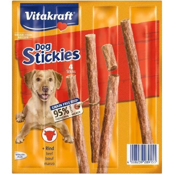 Dog stickies de buey perros VITAKRAFT, pack 4x44 g - 1 ud - Imagen del producto en Findit