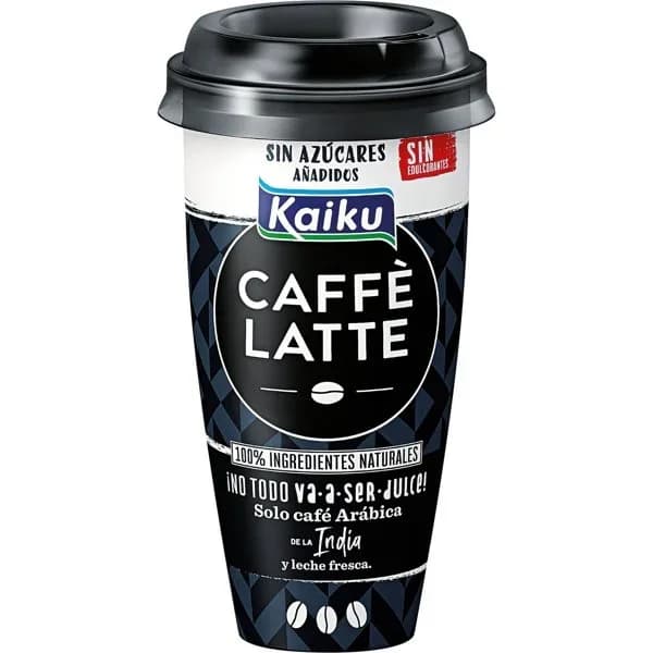 Caffe Latte sin azúcar KAIKU, vaso 230 ml - 0.23 l - Imagen del producto en Findit