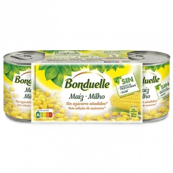 Maíz dulce 3x150 g - 0.42 kg - Imagen del producto en Findit