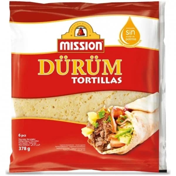 Pan durum MISSION, paquete 378 g - 0.38 kg - Imagen del producto en Findit
