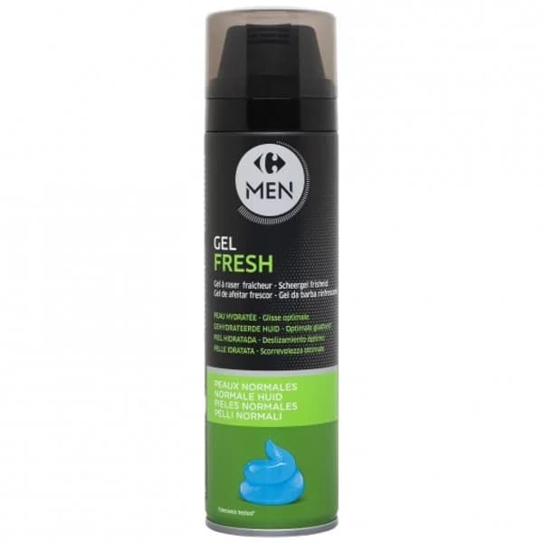 Gel de afeitar frescor piel normal Carrefour Men 200 ml. - 0.2 l - Imagen del producto en Findit