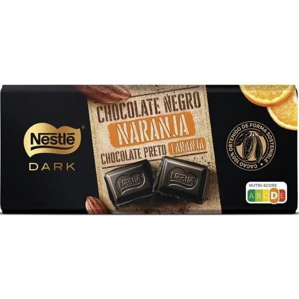 Chocolate negro naranja NESTLE, tableta 120 g - 0.12 kg - Imagen del producto en Findit