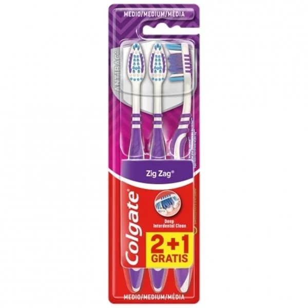Cepillo de Dientes Zig Zag 2+1UD - 3 ud - Imagen del producto en Findit