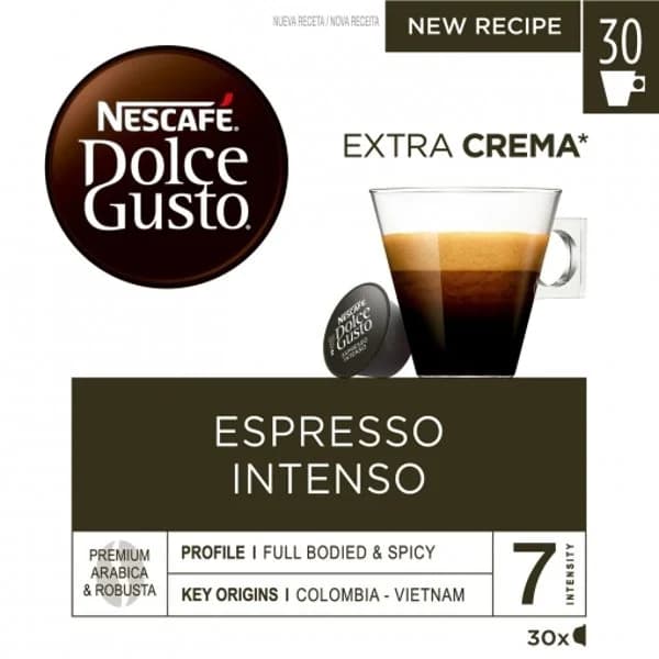 Café expresso intenso DOLCE GUSTO, caja 30 uds - 29.48 ud - Imagen del producto en Findit