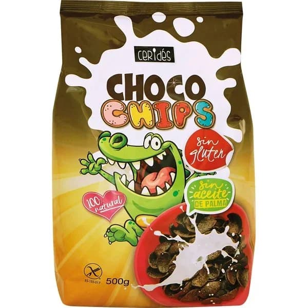 Cereales Choco Chips Sin Gluten - 0.5 kg - Imagen del producto en Findit