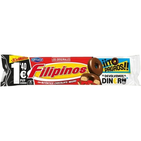 Filipinos Chocolate Negro 93G - 0.13 kg - Imagen del producto en Findit
