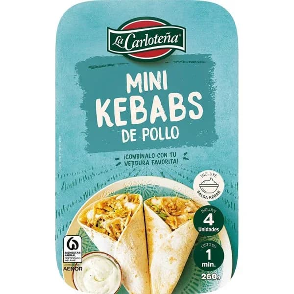 Mini kebabs de pollo 260 g - 0.26 kg - Imagen del producto en Findit
