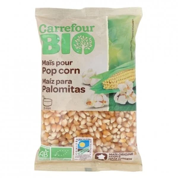 Maíz crudo para palomitas ecológico Carrefour Bio 350 g. - 0.35 kg - Imagen del producto en Findit