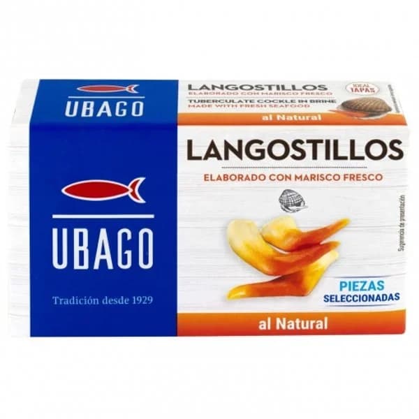 Langostillos al natural Ubago 45 g. - 1 ud - Imagen del producto en Findit