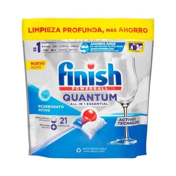 Lavavajillas Quantum Essential Finish en pastillas - 1 ud - Imagen del producto en Findit