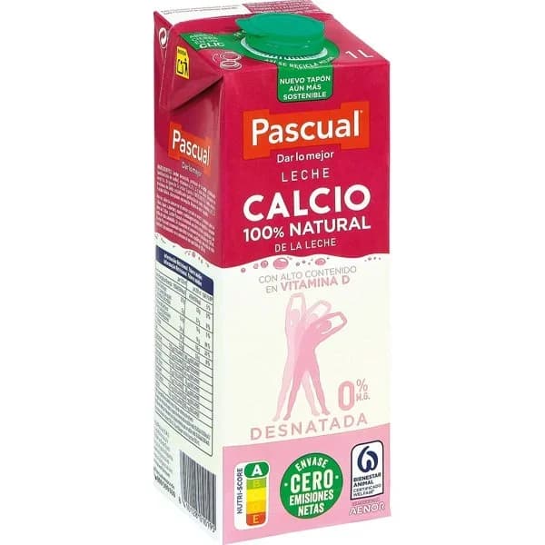 Leche Desnatada Calcio Brik 1L - 1 l - Imagen del producto en Findit
