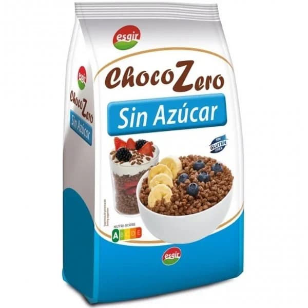 Cereales de maíz y arroz inflado Chocozero Esgir sin gluten y sin azúcar 300 g. - 0.3 kg - Imagen del producto en Findit