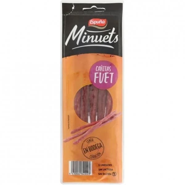 Cañitas de fuet D`olot ESPUÑA, sobre 50 g - 0.05 kg - Imagen del producto en Findit