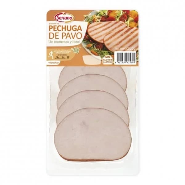 Pechuga de pavo adobada Serrano bandeja 240 g - 0.2 kg - Imagen del producto en Findit