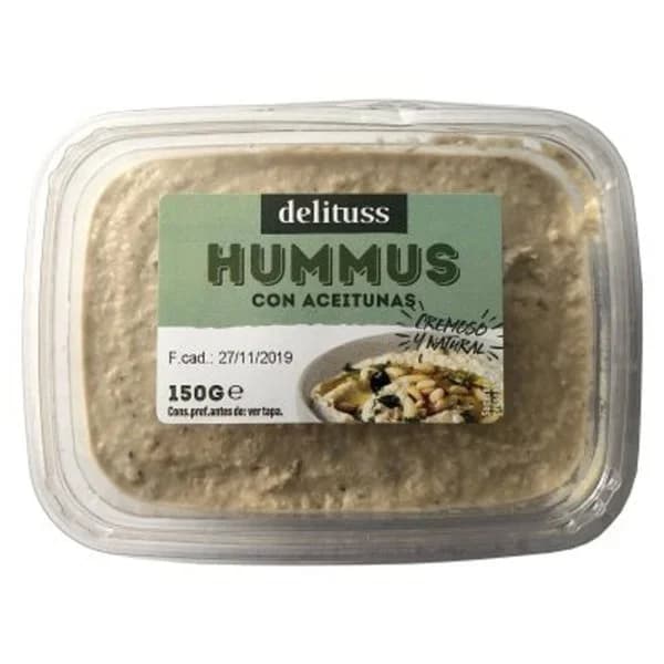 Hummus con aceitunas 150 g - 0.15 kg - Imagen del producto en Findit