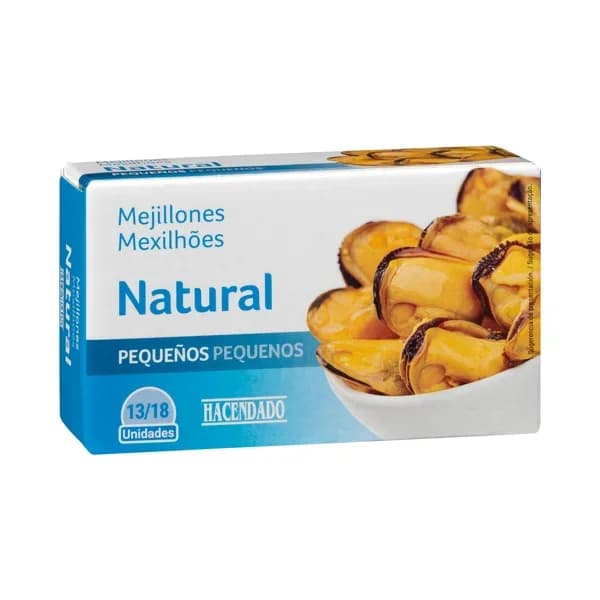 Mejillones al natural Hacendado pequeños - 0.07 kg - Imagen del producto en Findit