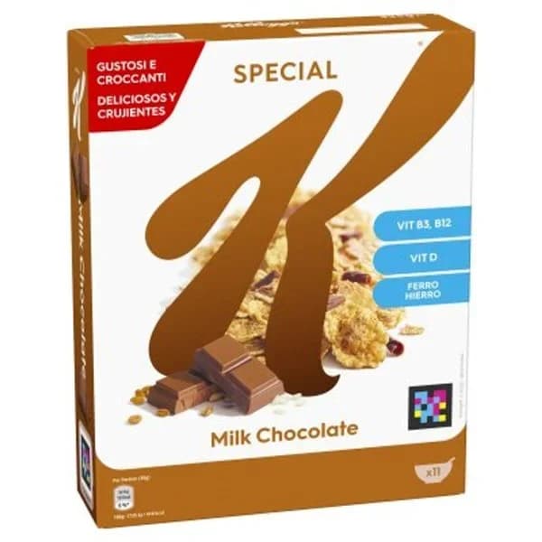 Cereales con chocolate con leche SPECIAL K, caja 335 g - 0.3 kg - Imagen del producto en Findit
