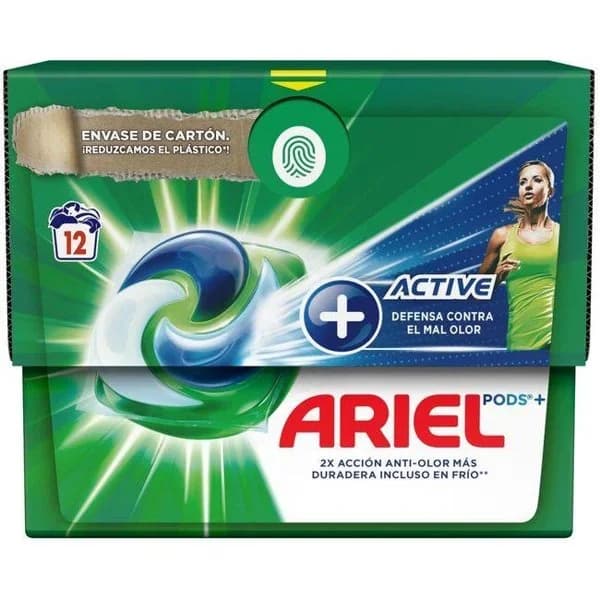 Detergente Capsulas Active ARIEL, botella 12 dosis - 1 ud - Imagen del producto en Findit