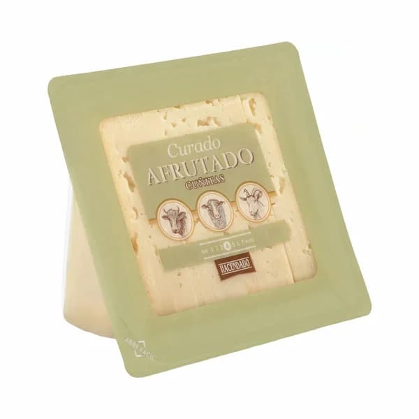 Queso curado mezcla afrutado Hacendado cortado en cuñitas - 0.33 kg - Imagen del producto en Findit