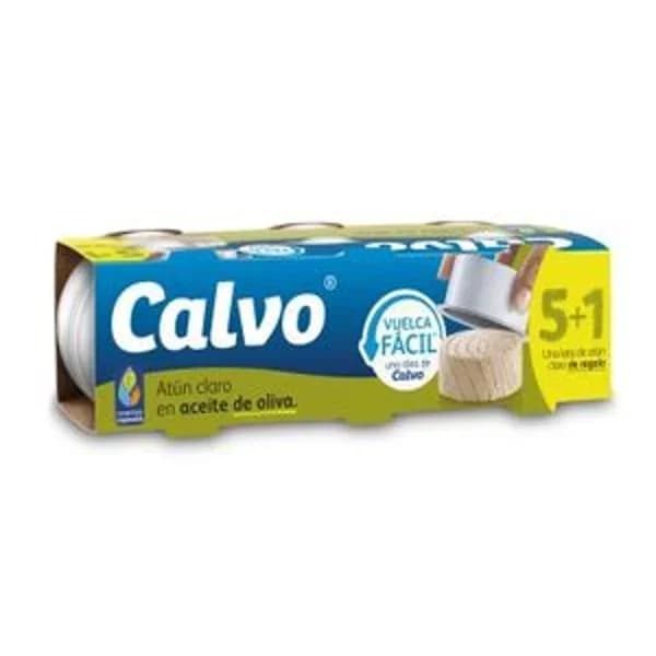 Atún claro en aceite de oliva 5+1 unidades - 0.25 kg - Imagen del producto en Findit