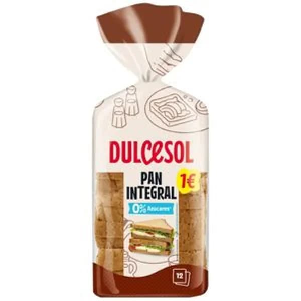 Pan de molde integral 395 g - 0.4 ud - Imagen del producto en Findit