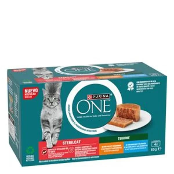Comida para gatos esterilizados con pollo 4x85 g - 0.34 kg - Imagen del producto en Findit