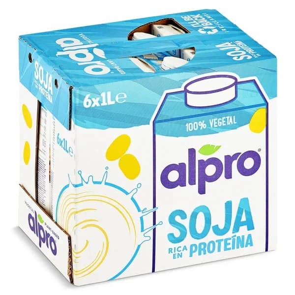 Bebida de soja Alpro pack 6 x 1 l - 6 l - Imagen del producto en Findit