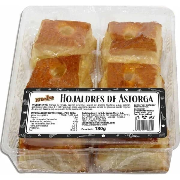 Hojaldres de Astorga P-6 - 0.18 kg - Imagen del producto en Findit