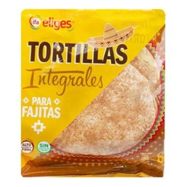Tortillas integrales para fajitas 8 unidades - 0.32 kg - Imagen del producto en Findit