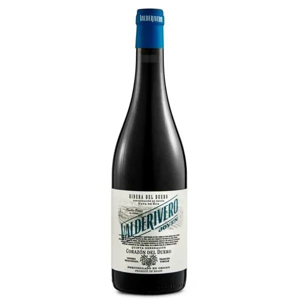 Vino tinto joven D.O. Ribera del Duero Valderivero botella 75 cl - 0.75 l - Imagen del producto en Findit