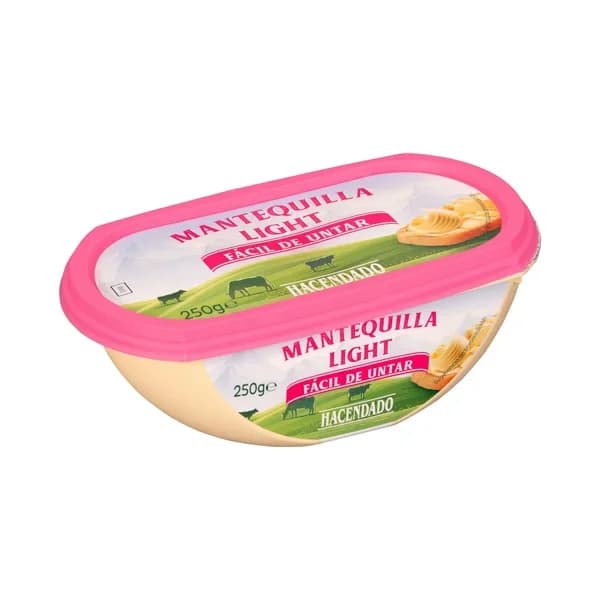 Mantequilla light Hacendado - 0.25 kg - Imagen del producto en Findit