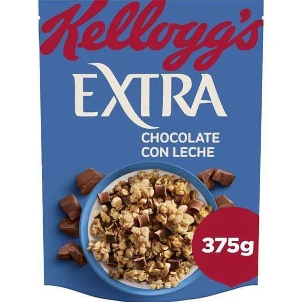 Cereales de chocolate con leche KELLOGG`S EXTRA, bolsa 375 g - 0.38 kg - Imagen del producto en Findit