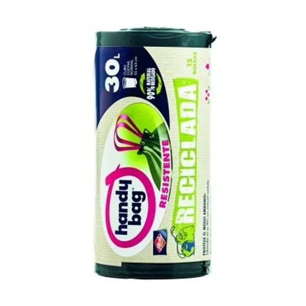 Bolsa de basura reciclada 30 l, 15 unidades - 1 ud - Imagen del producto en Findit