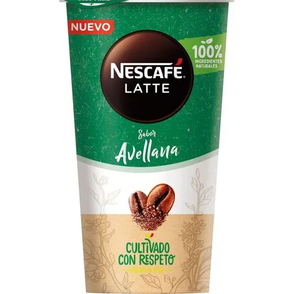 Café latte sabor avellana Nescafé sin gluten 205 ml. - 1 ud - Imagen del producto en Findit