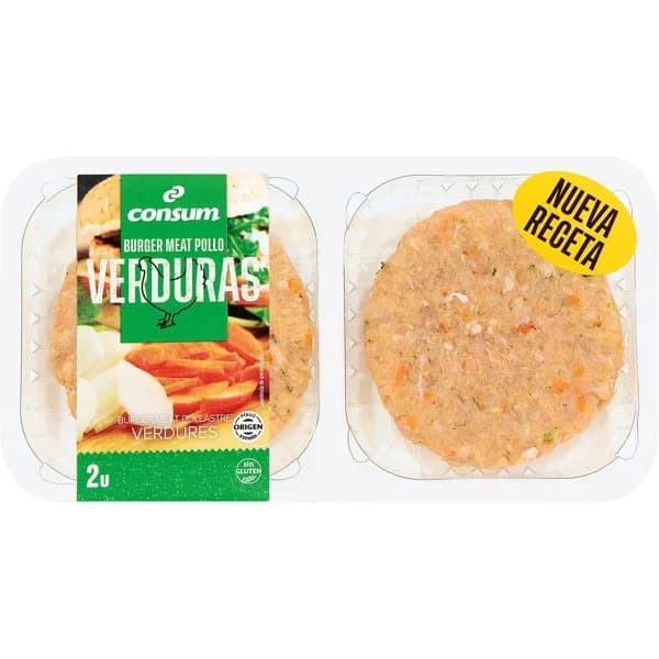 Burger Pollo y Verduras - 0.22 kg - Imagen del producto en Findit