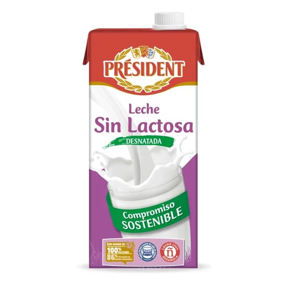 Leche Desnatada sin Lactosa 1L - 1 ud - Imagen del producto en Findit