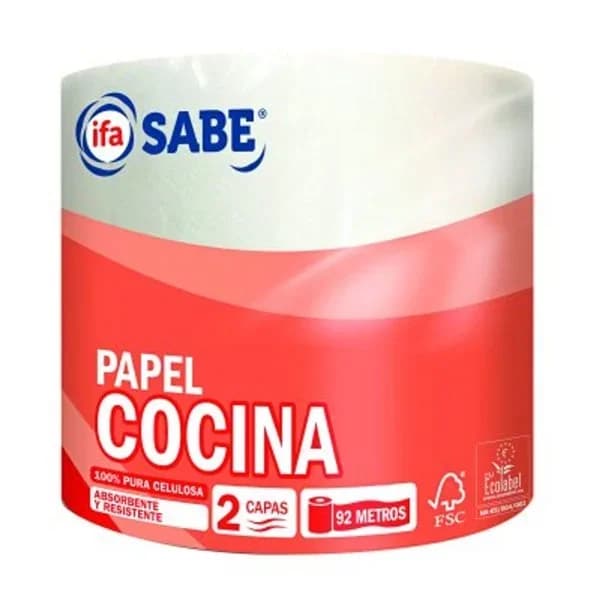 Papel de cocina multiusos 92 metros - 1 ud - Imagen del producto en Findit