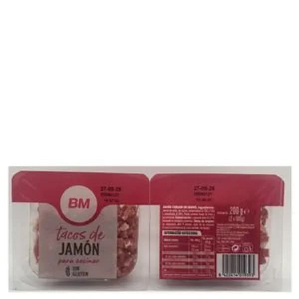 Jamon curado tacos 2x100gr - 0.2 kg - Imagen del producto en Findit