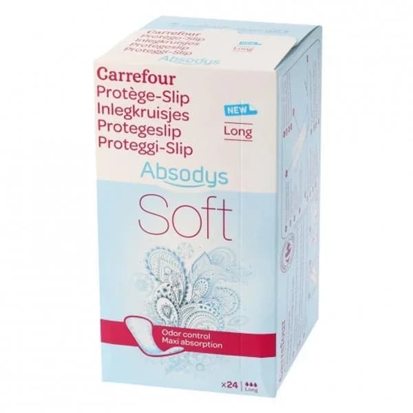 Protegeslips para incontinencia Absodys Discret Carrefour Soft 20 ud. - 19.67 ud - Imagen del producto en Findit
