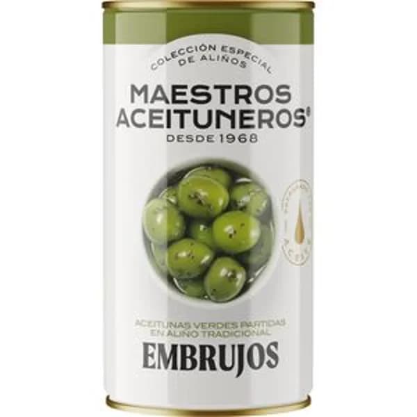 Aceitunas verdes partidas Embrujos 350 g - 0.19 kg - Imagen del producto en Findit