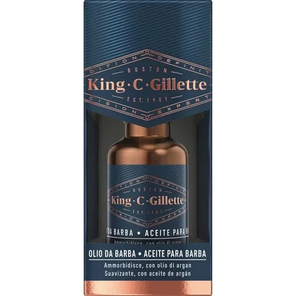 Aceite para barba KING C GILLETTE, frasco 30 ml - 0.03 l - Imagen del producto en Findit